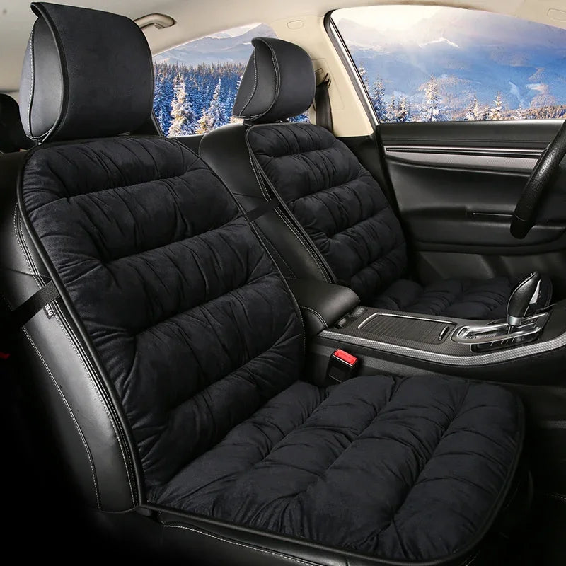 Winter Warm Car Seat Comforter – Thick Velvet Non-Slip Pad for Comfortable Automotive Interior